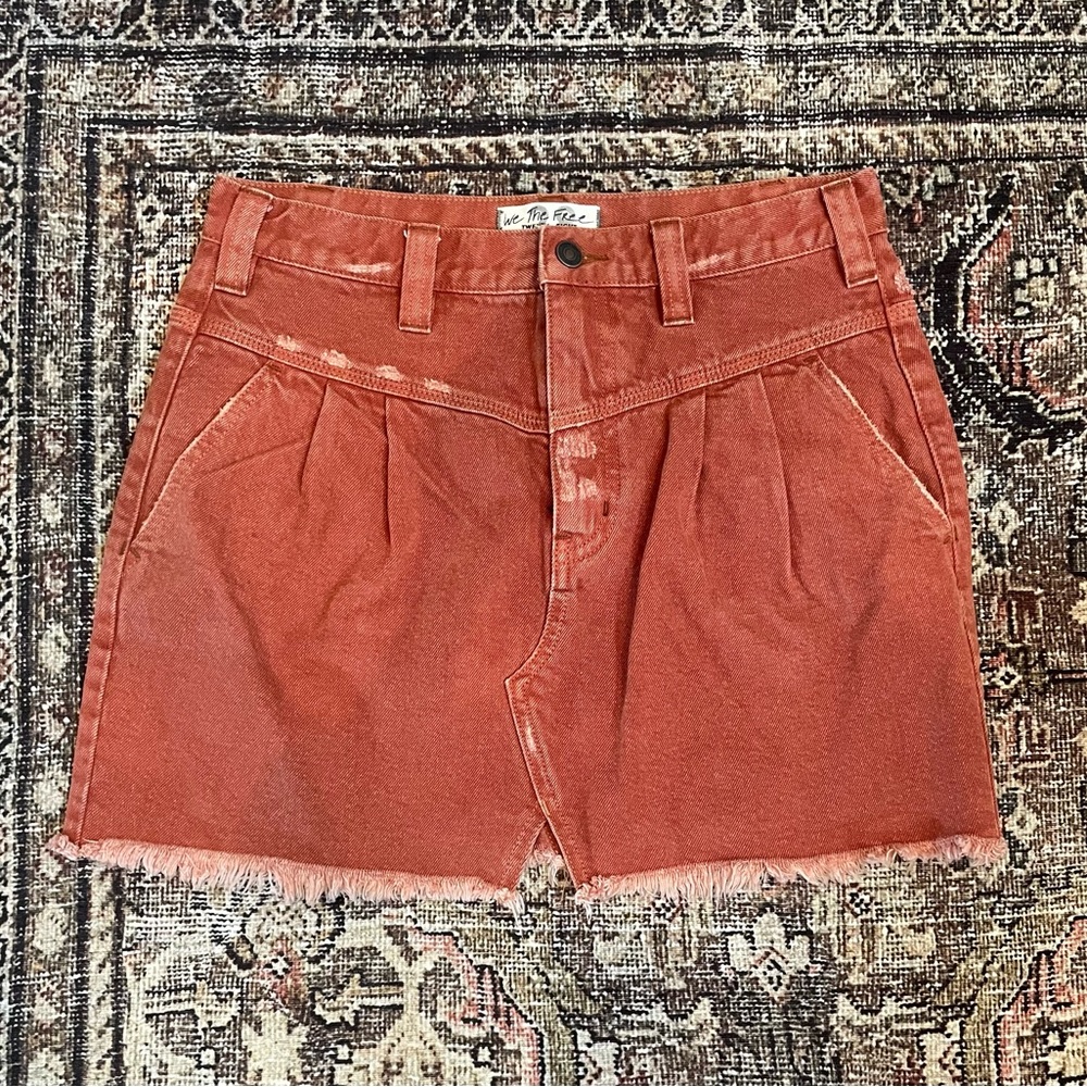 ☀️SOLD Free People We The Free Denim Skirt sz 28
